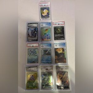 X10 pokemon slabs graded cards bulk